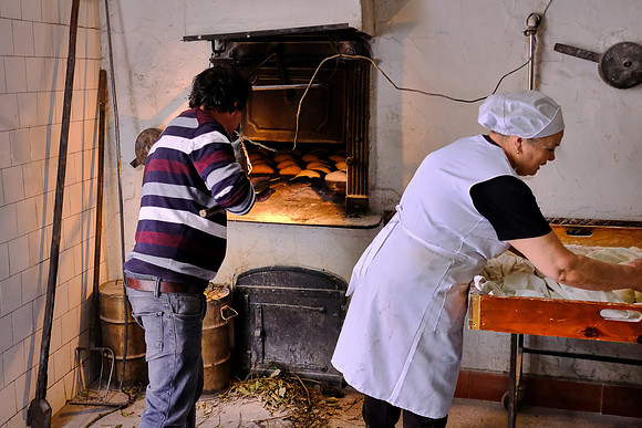 Local baker, Favaios, Portugal