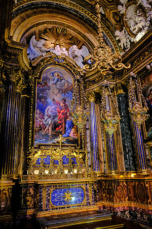 Igreja de São Roque, Lisbon, Portugal (image is composed of ceramic mosaic tiles)