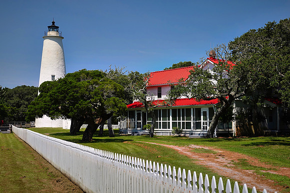 Ocracoke Lighthouse, Ocracoke Island, Outer Banks, North Carolina