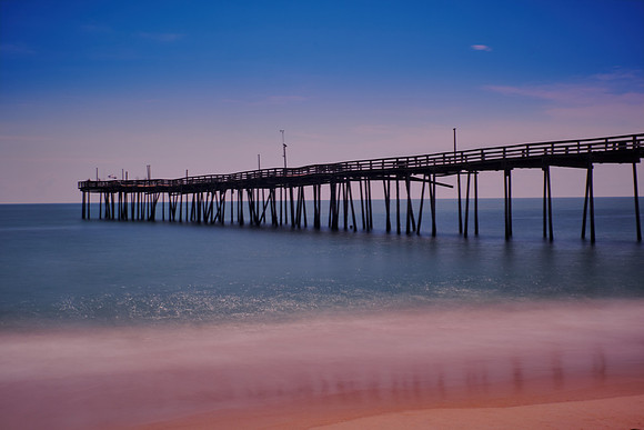 Morning light over Avon Fishing Pier, Hatteras Island, Outer Banks, North Carolina