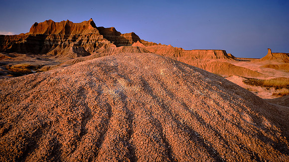 Sunset near White River Valley Overlook, Badlands National Park, SD
