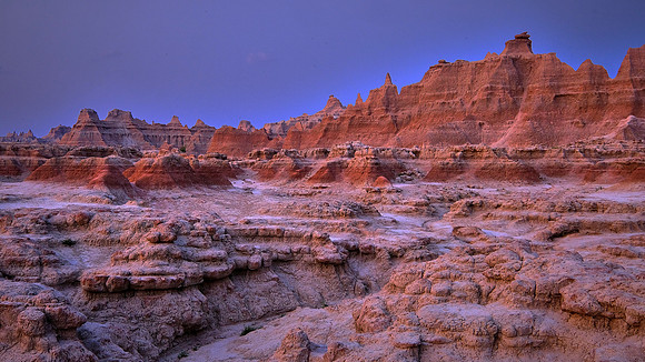 Sunrise on Door Trail, Badlands National Park, SD