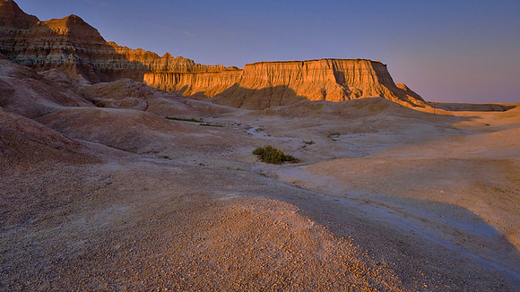 Sunset near White River Valley Overlook, Badlands National Park, SD