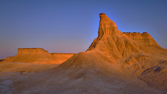 Sunset near White River Valley Overlook, Badlands National Park, SD