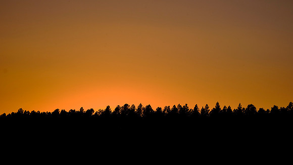 Sunset over Stockade Lake, Custer State Park, SD