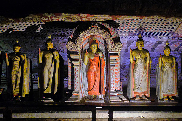 Dambulla Cave Temple dates back to the first century BCE, Sri Lanka