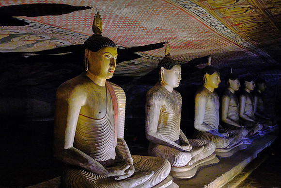 Dambulla Cave Temple dates back to the first century BCE, Sri Lanka