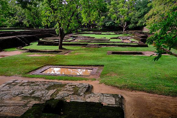 Sigiriya's ancient city foundations, Sri Lanka