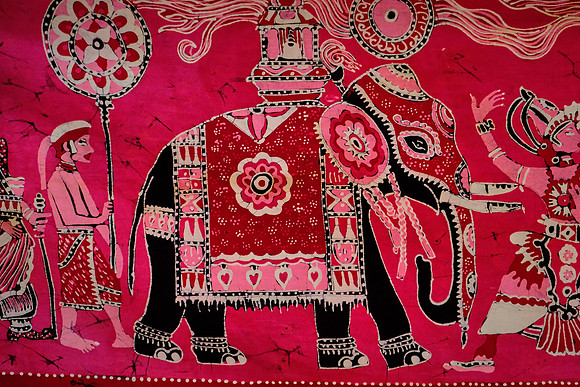 Batik, or Batique, refers to a generic wax-resist dyeing technique used on textile.