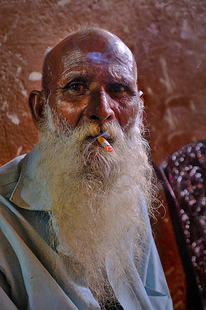 Street market observer in Kandy, Sri Lanka
