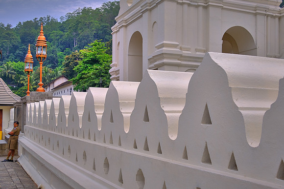 Entrance to The Temple of the Sacred Tooth Relic, Kandy, Sri Lanka