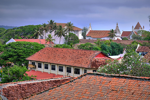 Galle roof tops, Sri Lanka