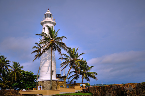 The Galle Lighthouse is Sri Lanka's oldest light station dating back to 1848. The existing 87 ft lighthouse was erected in 1939.