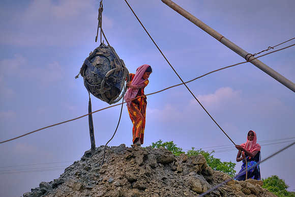 And processing the excavated material.