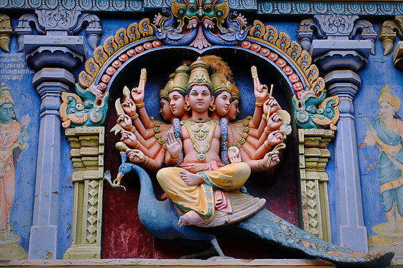 The goddess Meenakshi is the principal deity of the temple, unlike most Shiva temples in South India where Shiva is the principal deity.