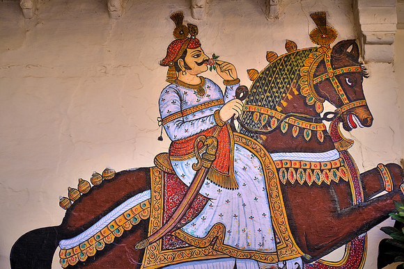 The good old days, City Palace, Udaipur, Rajasthan, India.