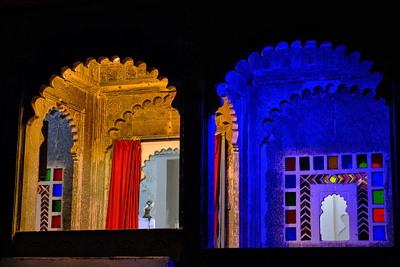 At night in Udaipur, Rajasthan, India.