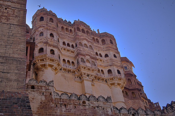 Mehrangarh Fort, Jodhpur, Rajasthan, India.