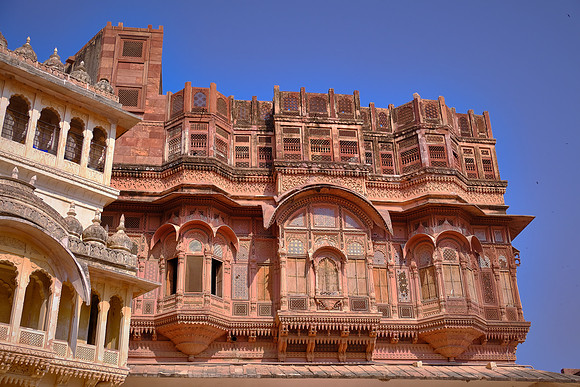 Mehrangarh Fort, Jodhpur, Rajasthan, India.