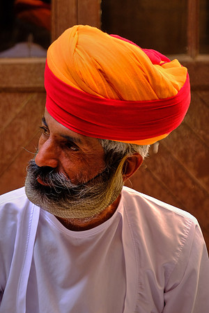 Local observer, Mehrangarh Fort, Jodhpur, Rajasthan, India.
