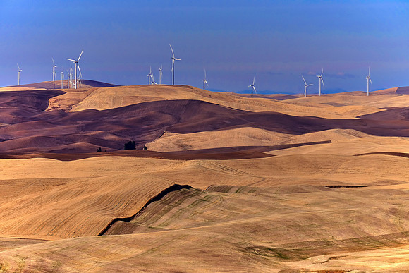 Wind Turbines on The Palouse, Southeastern Washington