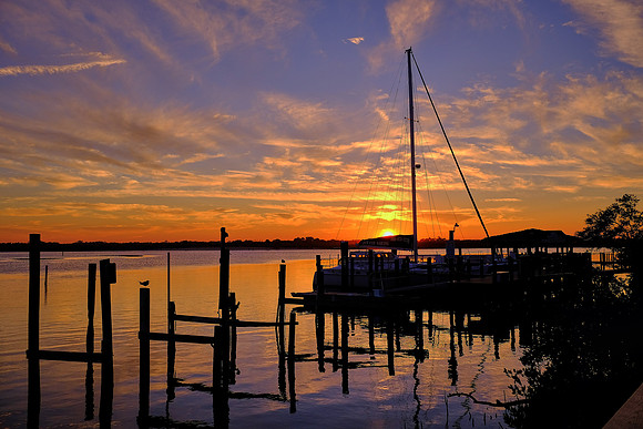 Sunset at Ponce Inlet, FL