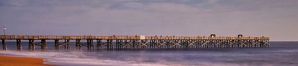 Sunrise over Flagler Fishing Pier, Flagler, Florida