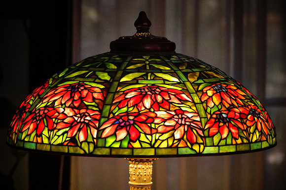 Tiffany lamp, Plum Orchard, Cumberland Island