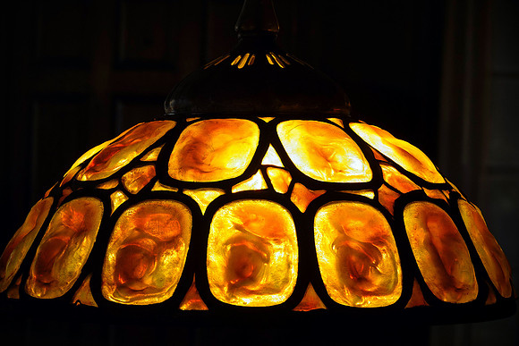Tiffany lamp, Plum Orchard, Cumberland Island