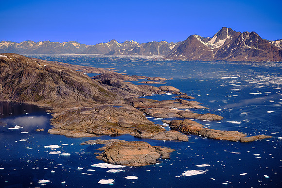 We flew 15 minutes by helicopter from Kulusuk to Tasiilaq, East Greenland
