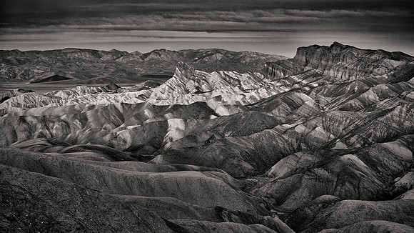 Sunrise over Zabriskie Point, Death Valley NP, CA