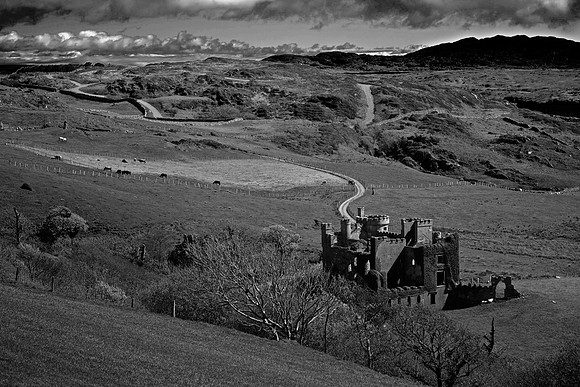 Clifden Castle, Connemara, County Galway, Ireland