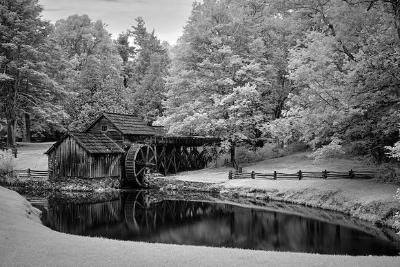 Mabry Mill in Infrared, Blue Ridge Parkway, Virginia