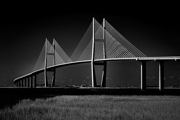 Sidney Lanier Bridge over Brunswick River to Jekyll Island, GA