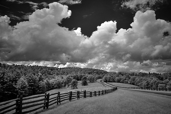 Blue Ridge Parkway in Infrared, North Carolina