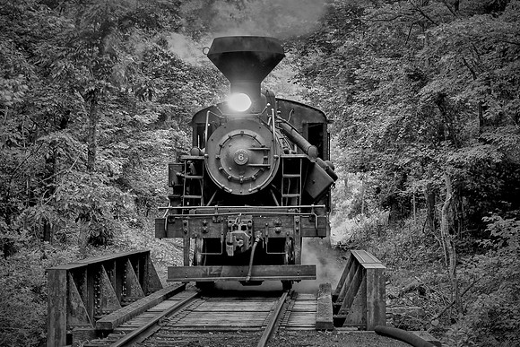 Geared steam locomotive, West Virginia