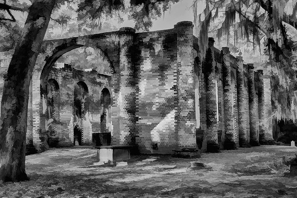 Old Sheldon Church Ruins, Beaufort County, South Carolina
