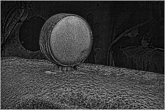 Old Car City, White, Georgia in Black and White