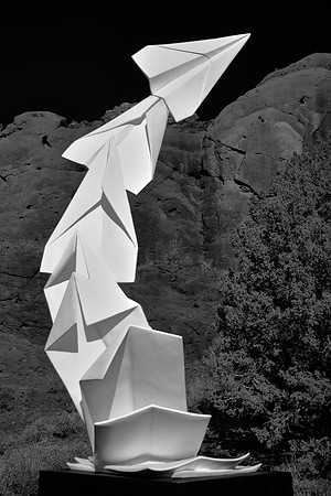 Turquoise Trail Sculpture Garden, Cerrillos, New Mexico (Origami means “folding paper” in Japanese)