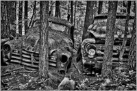 2013 May - Old Car City in B&W