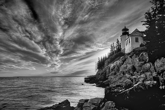 Bass Harbor Head Lighthouse, Acadia National Park, Mt Desert Island, Maine