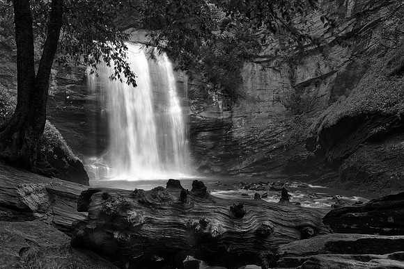Looking Glass Falls near Brevard, North Carolina.