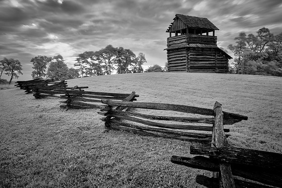 Sunrise on the Blue Ridge Parkway in Infrared