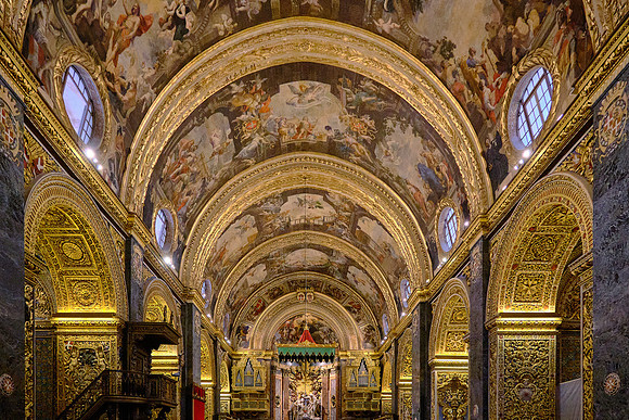 The 1608 painting by Caravaggio (1571–1610) is the most famous in the church.