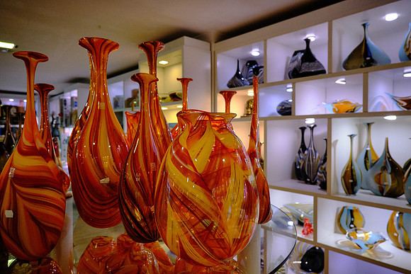 The handblown Mdina Glass of Malta is famous around the world.