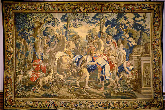 17th century tapestry in the local museum.