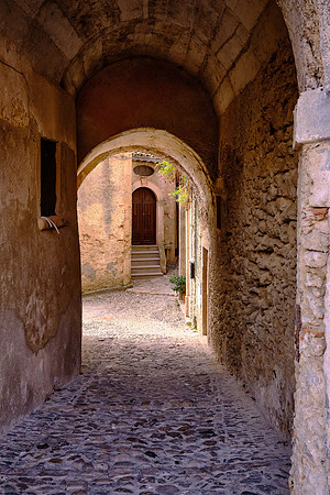 Back streets of Gerace, Reggio Calabria.