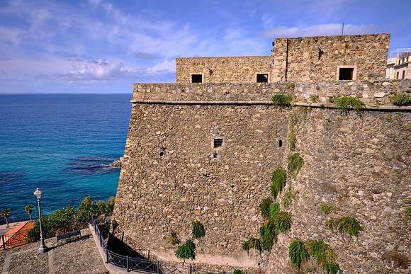 Pizzo is a seaport with a 15th century castle built by the Aragonese.