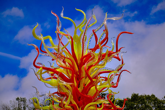 Dale Chihuly at the Biltmore Estate in the day, Asheville, NC