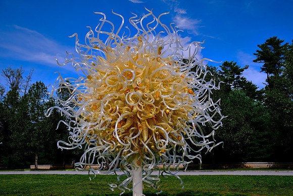 Dale Chihuly at the Biltmore Estate in the day, Asheville, NC